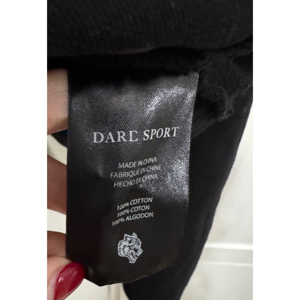 Darc Sport Wolves Club Blood Thunder Vintage Pierce Cropped Hoodie Black Small - Picture 7 of 9
